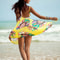 OpenBack Swimwear Women Halter Sling Chiffon Beach Towel Bikini Wrap Pareo Skirts For Beach Holiday 2