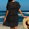 Summer Vacation Casual Loose Beachwear, Hollow Out Beach Bikini Cover-Ups Ladies, Sunscreen Smock