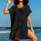 Summer Vacation Casual Loose Beachwear, Hollow Out Beach Bikini Cover-Ups Ladies, Sunscreen Smock
