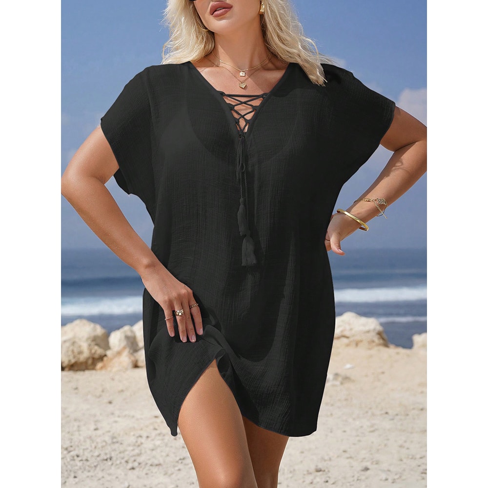 Summer Swim Beach Wear Bathing Suits Cover-Ups, Cover Up Beach Swimwear Blouse Dress, Beachwear