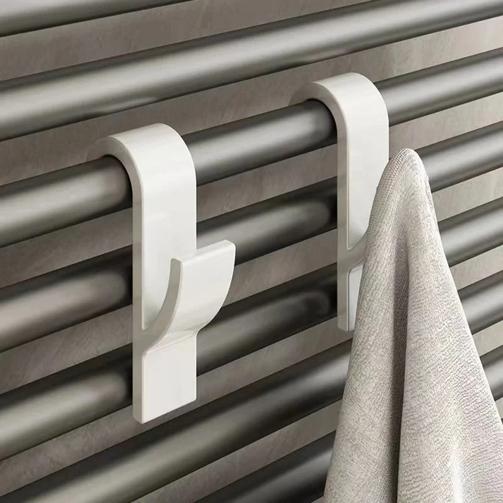 Heated Radiator Rail Holder Hanger Clothes Scarf Hanger Hooks Hooks Clips Storage Racks 0