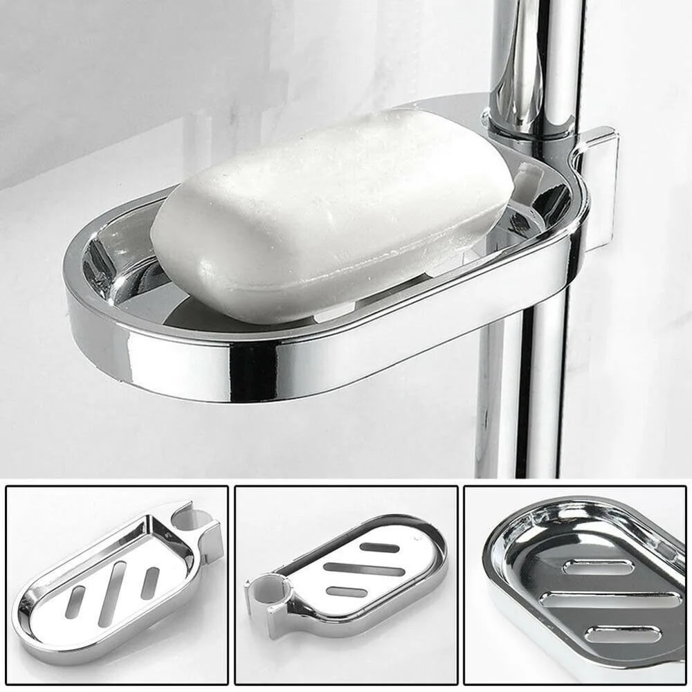 Hollow Bottom Drain Soap Holder, ABS Soap Dish, Shower Soap Rack, Bathroom Organizer