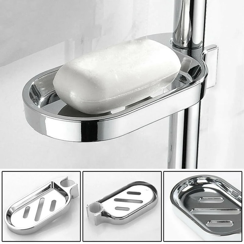 Hollow Bottom Drain Soap Holder, ABS Soap Dish, Shower Soap Rack, Bathroom Organizer