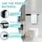 Adhesive Kitchen Paper Towel Holder Toilet Roll Paper Dispenser Napkin Rack Cabinet Storage Bathroo 4