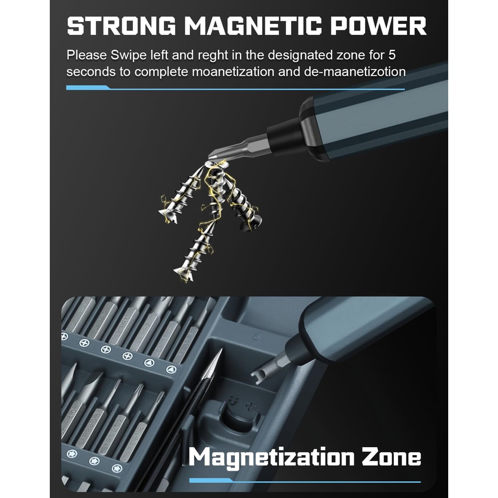 Magnetic Screw Driver Bits For IPhone Glasses Watch PC Precision Power Tool Set 4