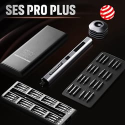 rechargeable cordless screwdriver ses pro plus, precision electric screwdriver set, smart body sensory torque control