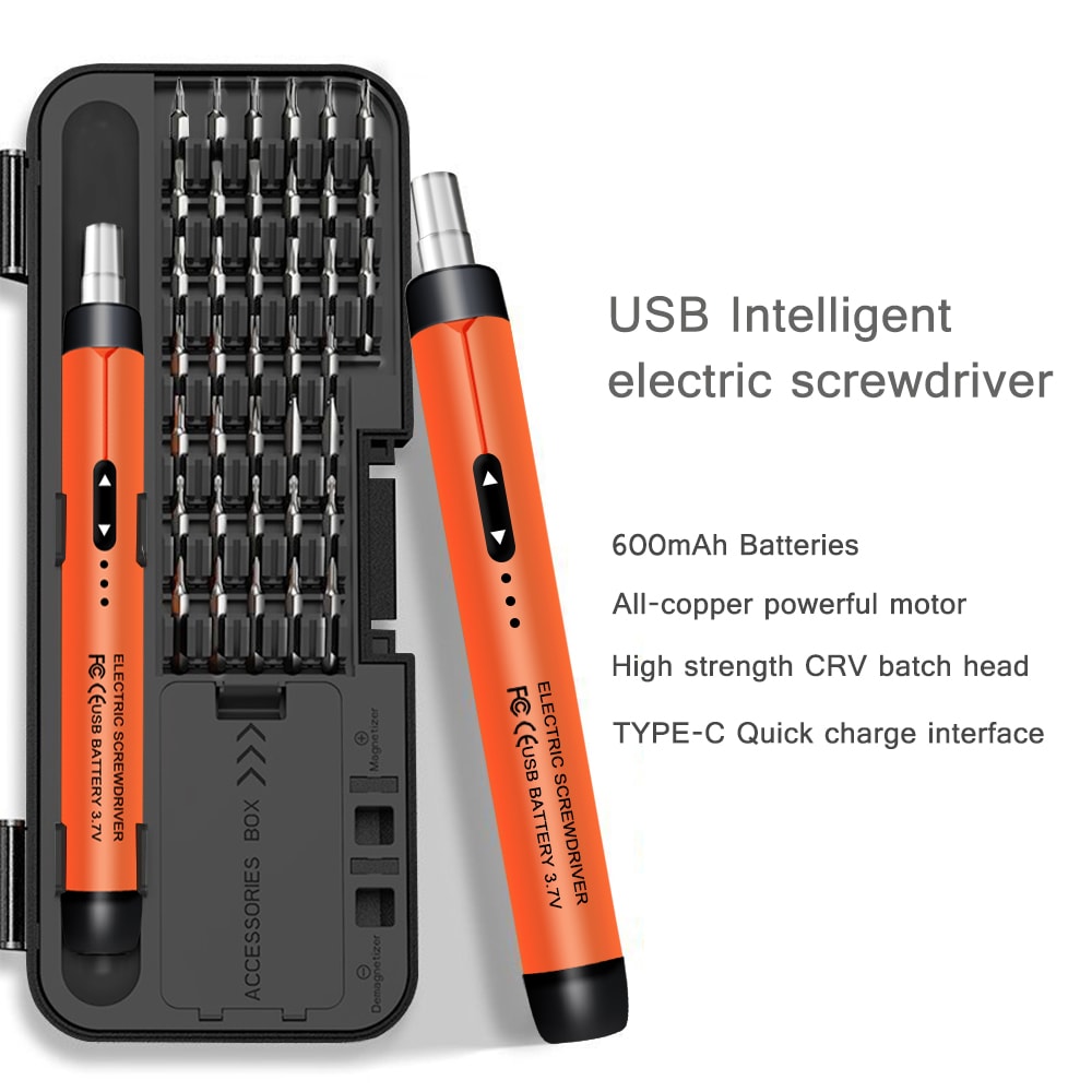 Rechargeable Wireless Mini Precision Tool Kit, Small Bits for Mobile, Cell & Computer Repair