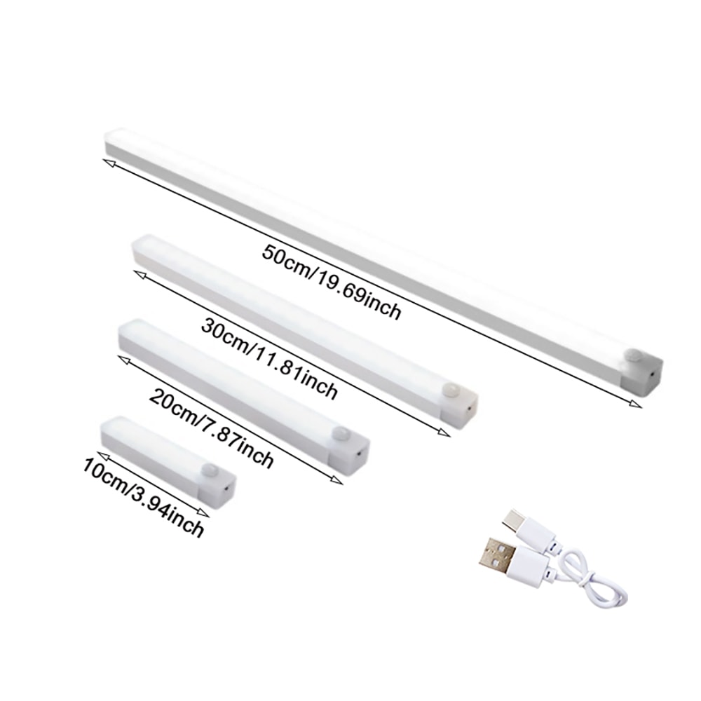 Rechargeable Lamp For Kitchen Cabinet Bedroom Wardrobe Staircase Light 8