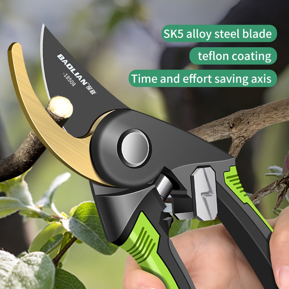 Professional And Durable Plant Pruning Scissors, Multifunctional Garden Trimming Tool, Heavy-Duty Sharp Manual Trimmer