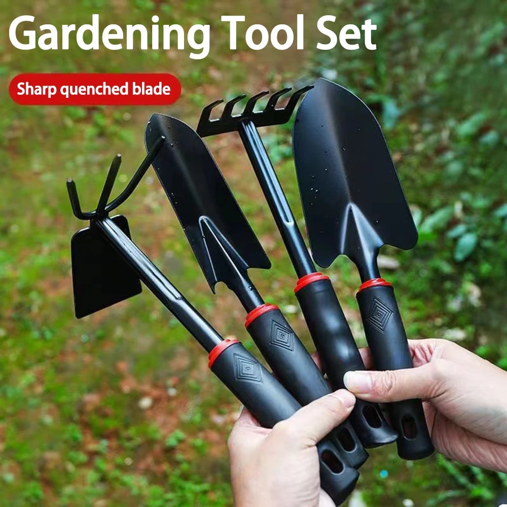 Small Shovel Set Of Four Gardening Tools For Vegetable Gardening 0