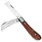 Grafting Tools Folding Knife, Professional Garden Grafting Pruning Cutter, Wooden Handle