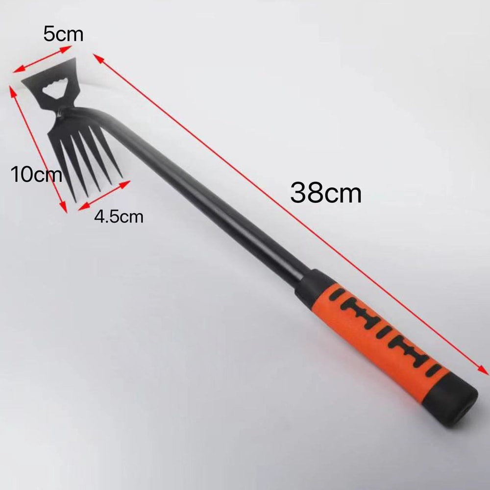 Dual Headed Stainless Steel Garden Rake Weeding Tool For Effective Gardening 4