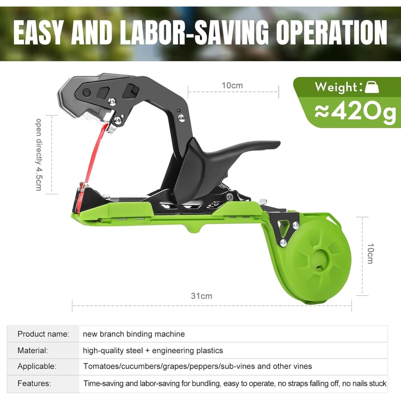 Plant Tape Tying Machine For Home Garden Tools Garden Plant Branch Binding Tool 2