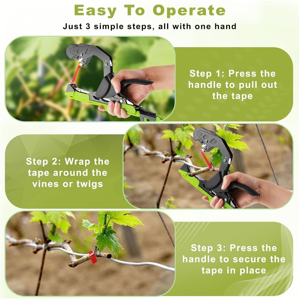 Plant Tape Tying Machine For Home Garden Tools Garden Plant Branch Binding Tool 4