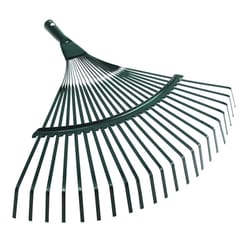 high carbon steel lawn leaves rake, heavy duty steel metal garden tool without handle