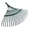 High Carbon Steel Lawn Leaves Rake Heavy Duty Steel Metal Garden Tool Without Handle 0