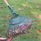 High Carbon Steel Lawn Leaves Rake Heavy Duty Steel Metal Garden Tool Without Handle 2