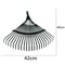 High Carbon Steel Lawn Leaves Rake Heavy Duty Steel Metal Garden Tool Without Handle 4