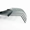 High Carbon Steel Lawn Leaves Rake Heavy Duty Steel Metal Garden Tool Without Handle 5