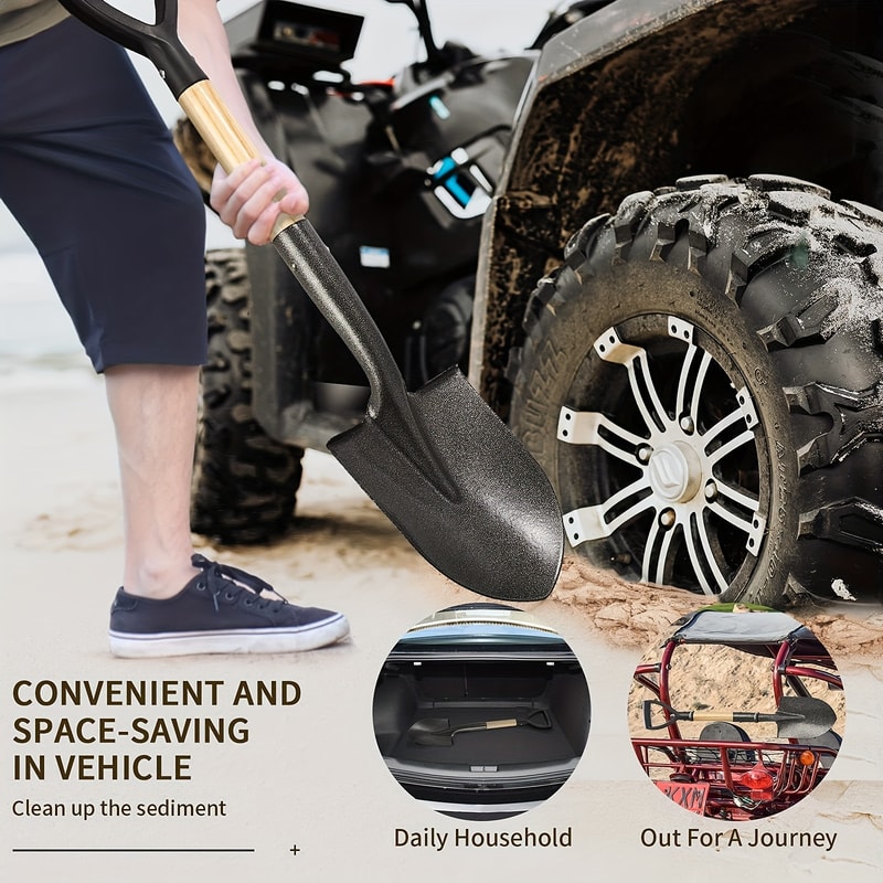 Manganese Steel Kids Shovels, Rustproof Waterproof Garden Trowel, Perfect Scoop for Outdoor Beach Camping