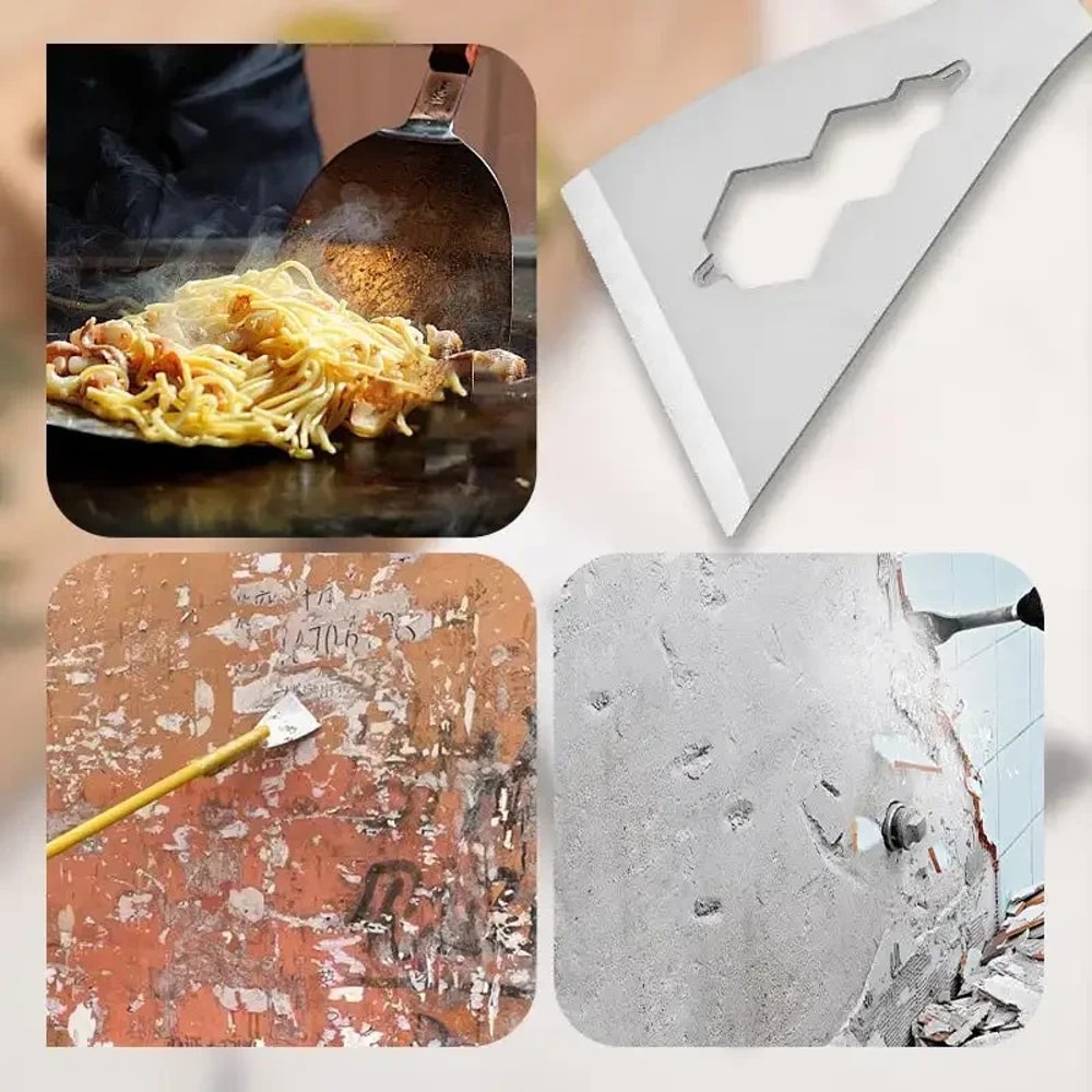 Stainless Steel Cleaning Knife Shovel Extrathick Cement Tool With Hanging Feature 4