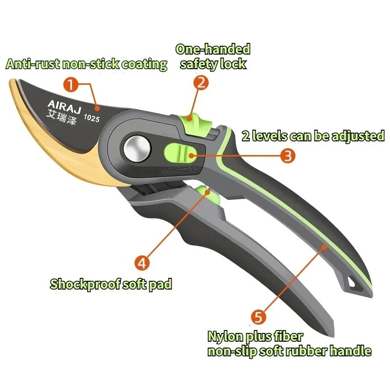Garden Pruning Scissor Tool Horticulture Pruner For Branch Shearing And Plant Trimming 2