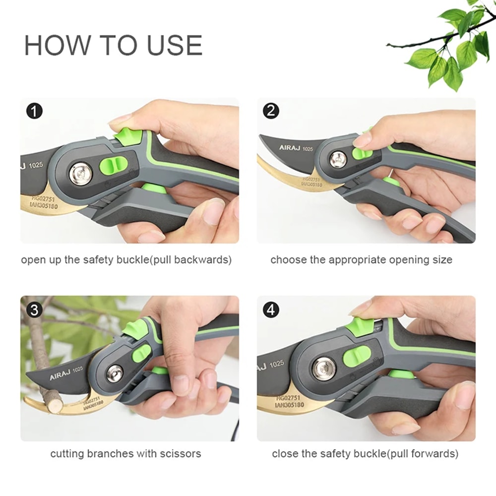 Garden Pruning Scissor Tool Horticulture Pruner For Branch Shearing And Plant Trimming 5