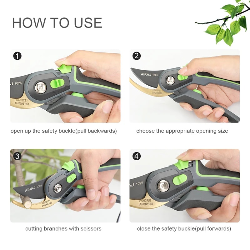 Garden Pruning Scissor Tool Horticulture Pruner For Branch Shearing And Plant Trimming 5