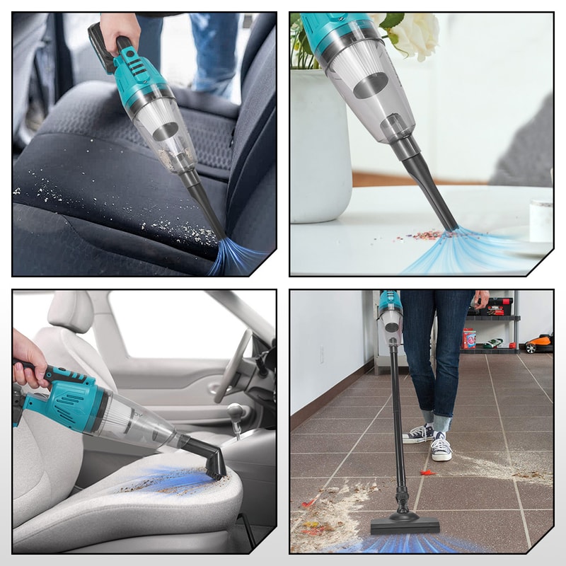 Makita Battery Powered Wireless Vacuum Home And Car Cleaning Tools With Filter 3