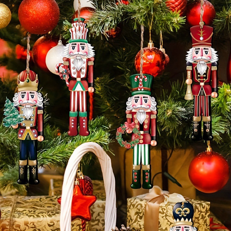 Wooden Nutcracker Decorative Set - Christmas Gift, Home Decoration and Party Decor