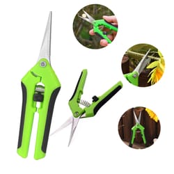 stainless steel garden pruning shears set, trimming scissors for flowers, branches, herbs, non-slip ergonomic handles