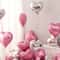 Heart Shape Foil Balloons for Marriage Proposals, Weddings, and Birthday Party Decorations – Aluminum Foil Globos