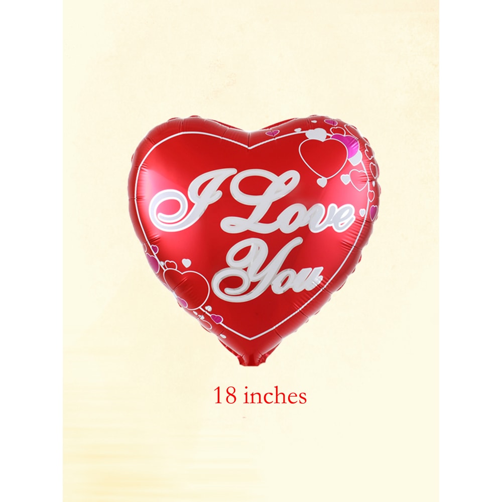 I Love You Heart Helium Balloons, Love Heart Foil Balloons, Valentine's Day Engagement Decoration
