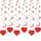 Hanging Anniversary Heart Love Spiral Swirl Garland Balloon Straws For Valentines Day Wedding Party 1