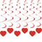 Hanging Anniversary Heart Love Spiral Swirl Garland Balloon Straws For Valentines Day Wedding Party 1