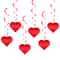 Hanging Anniversary Heart Love Spiral Swirl Garland Balloon Straws For Valentines Day Wedding Party 2