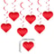 Hanging Anniversary Heart Love Spiral Swirl Garland Balloon Straws For Valentines Day Wedding Party 3