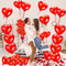 Love Heart Shape Foil Balloons For Wedding Decoration Birthday Party And Home Decor 1