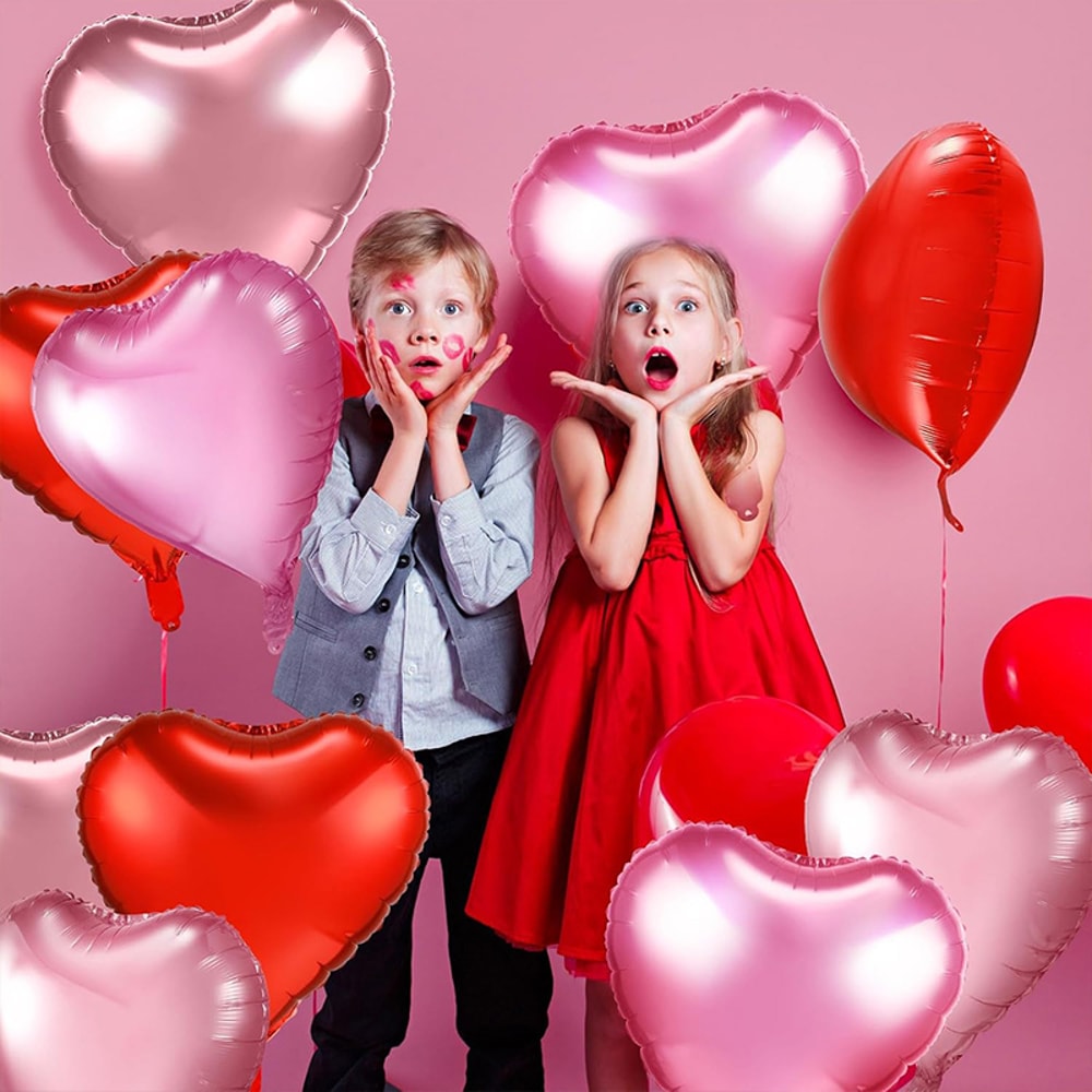 Love Heart Shape Foil Balloons For Wedding Decoration Birthday Party And Home Decor 2