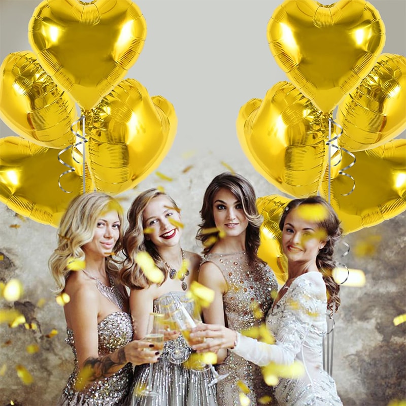 Love Heart Shape Foil Balloons For Wedding Decoration Birthday Party And Home Decor 3