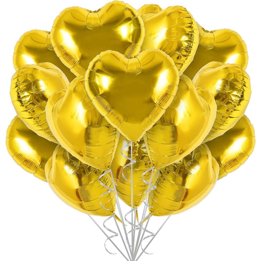Love Heart Shape Foil Balloons For Wedding Decoration Birthday Party And Home Decor 5