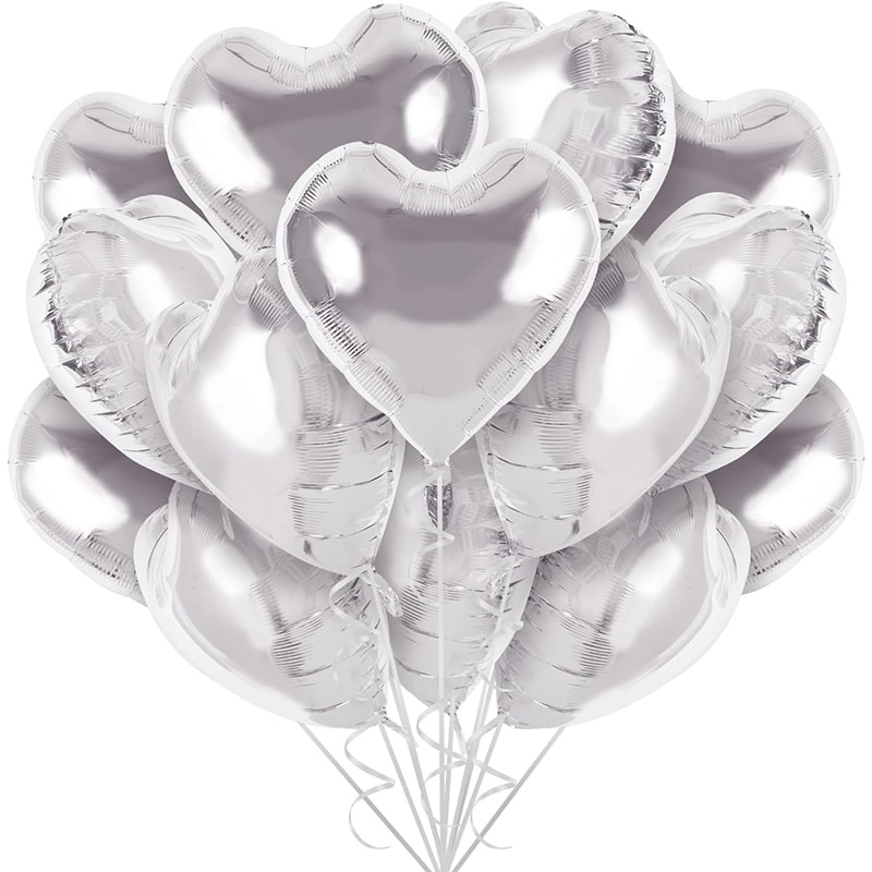 Love Heart Shape Foil Balloons For Wedding Decoration Birthday Party And Home Decor 7