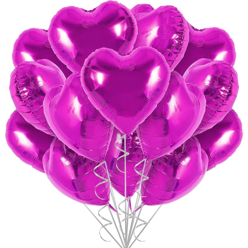 Love Heart Shape Foil Balloons For Wedding Decoration Birthday Party And Home Decor 9