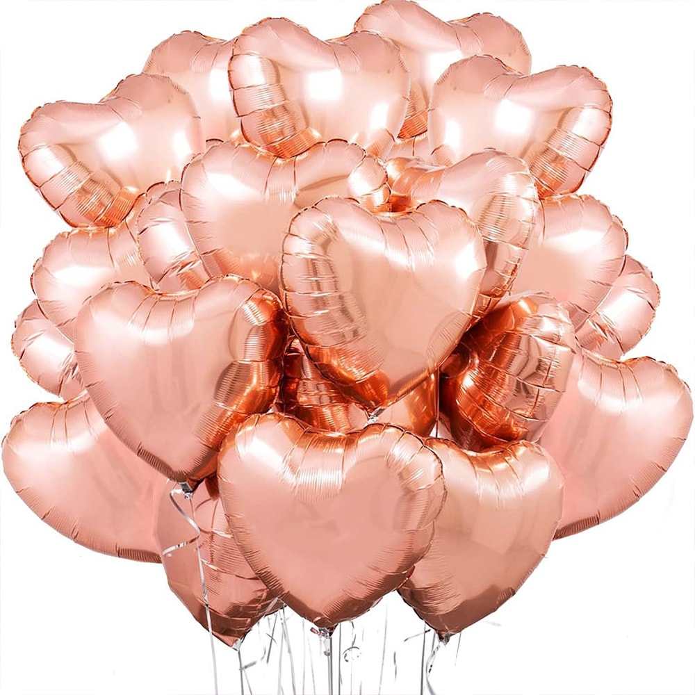 Love Heart Shape Foil Balloons For Wedding Decoration Birthday Party And Home Decor 11