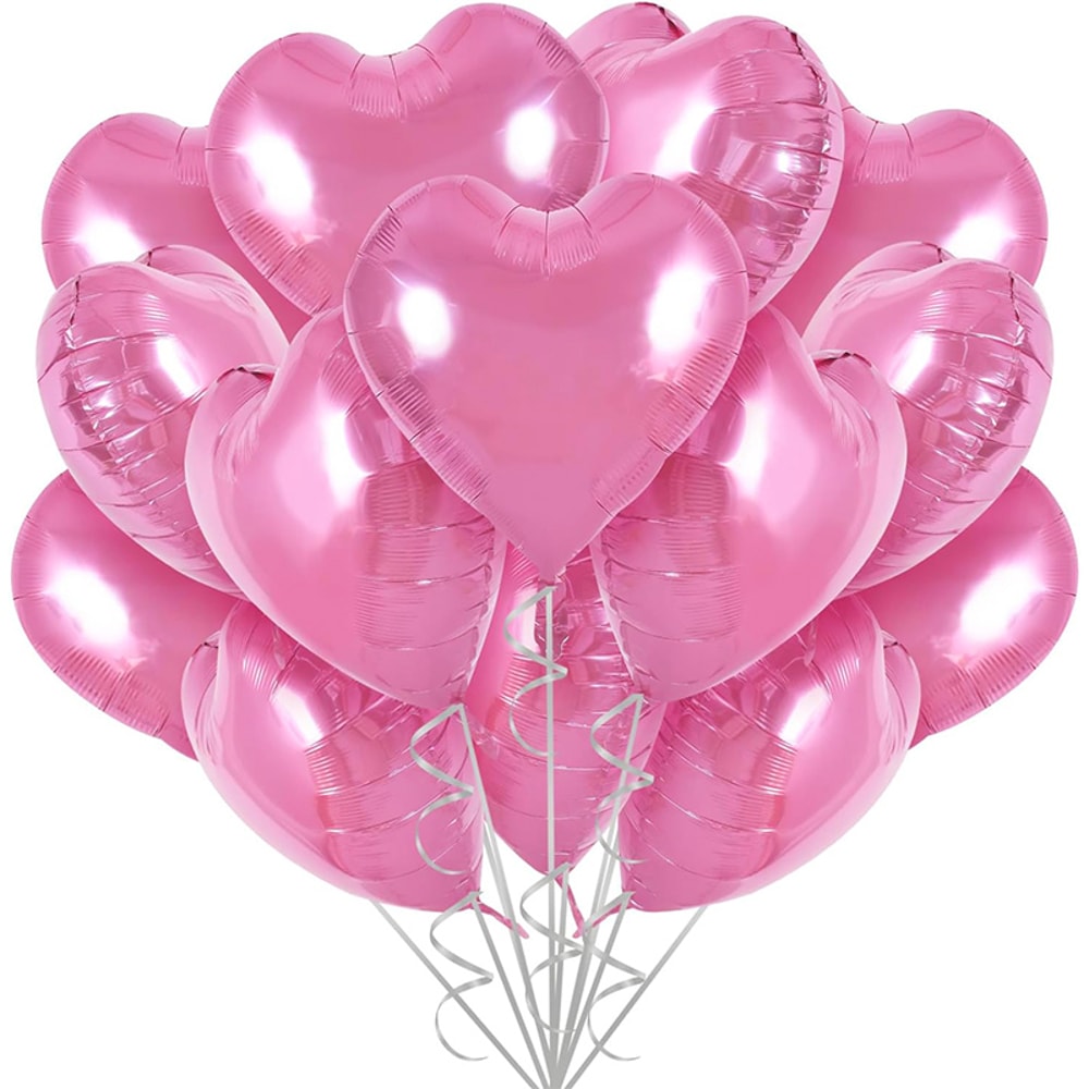 Love Heart Shape Foil Balloons For Wedding Decoration Birthday Party And Home Decor 12
