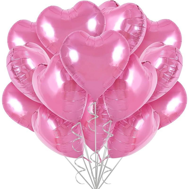 Love Heart Shape Foil Balloons For Wedding Decoration Birthday Party And Home Decor 12