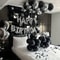 HeartShaped Black And Silvery Balloons For Party Decoration 0