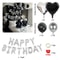HeartShaped Black And Silvery Balloons For Party Decoration 4
