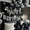 HeartShaped Black And Silvery Balloons For Party Decoration 5