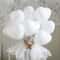 White Heart Balloons For Wedding Bridesmaids Gifts Marriage Engagement And Party Decorations 4